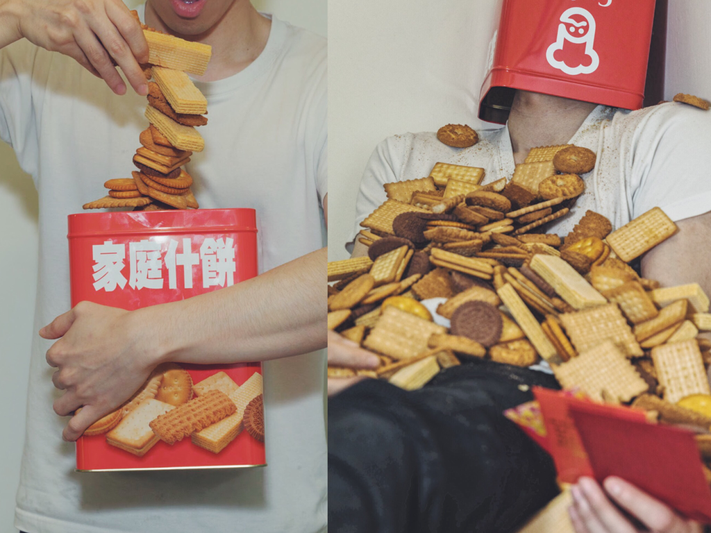 嘉頓什餅自拍圖輯 網民：不要玩食物