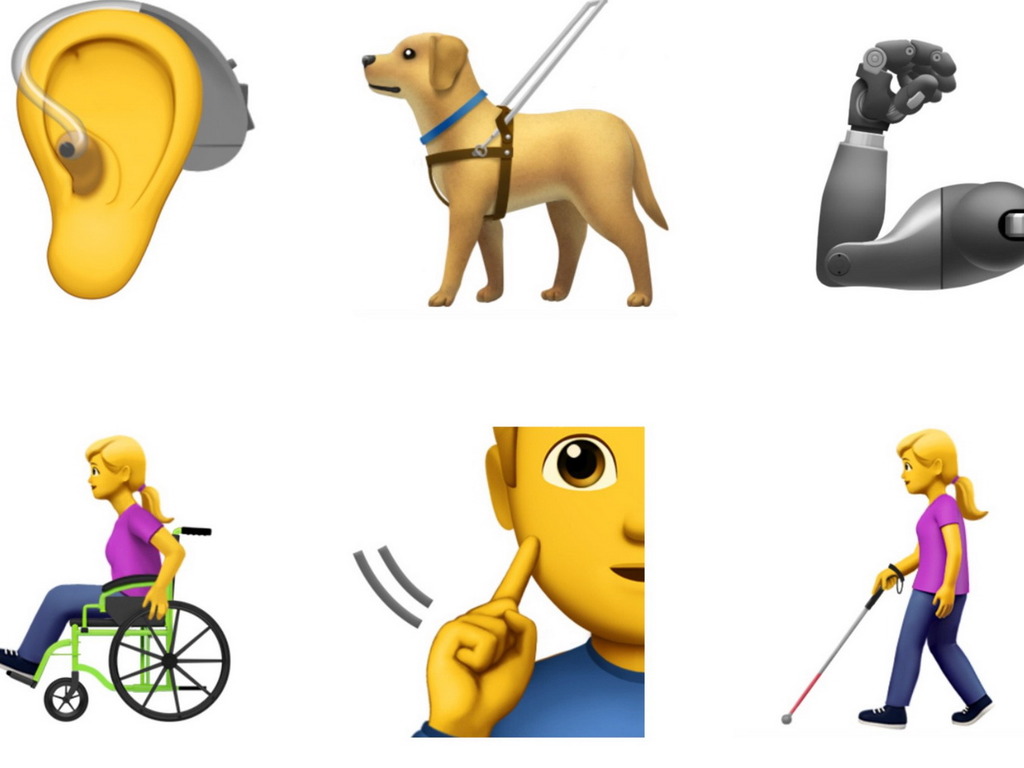 Apple 建議 Emoji 新增 13 種代表傷殘人士的表情符號