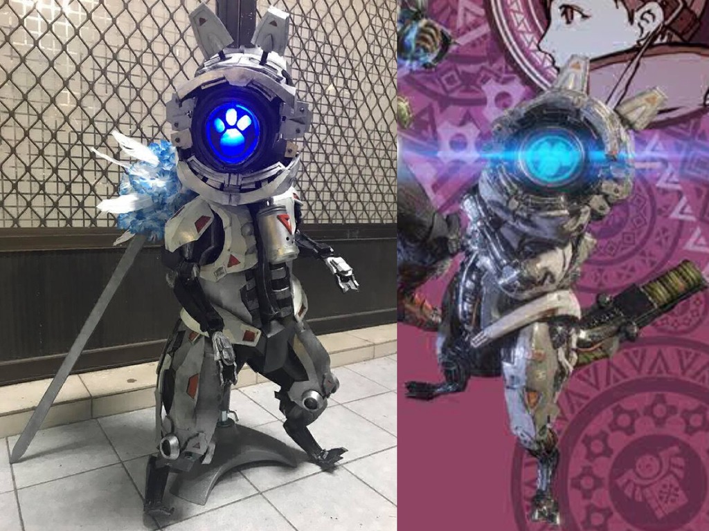 MHW 機械艾路貓 1:1 重現!識發光超可愛