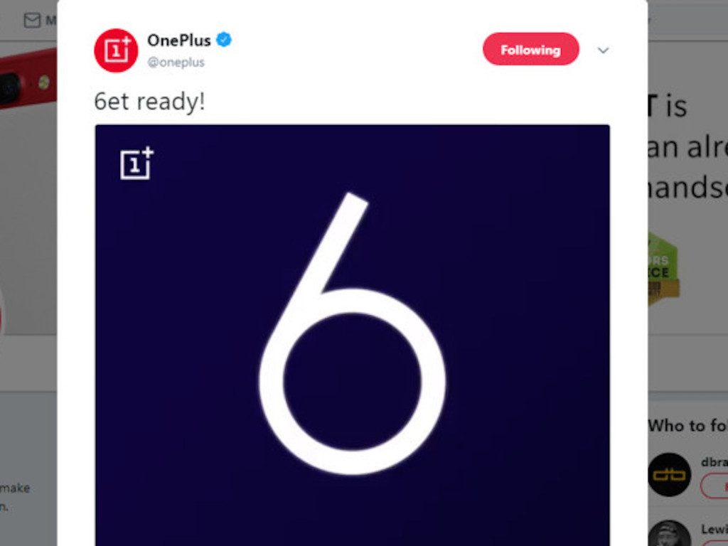 OnePlus 6 確認採用 8GB RAM 配 256GB ROM M 字額亦可隱藏