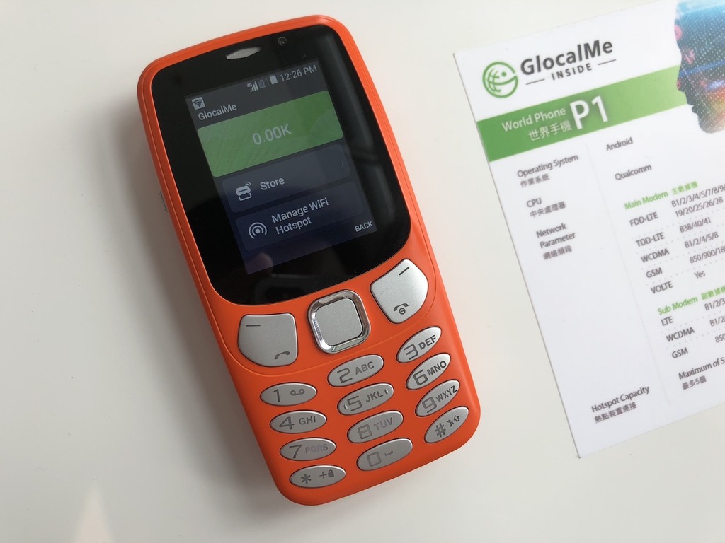 GlocalMe 推兩款 Global Phone      20GB 數據全球任用