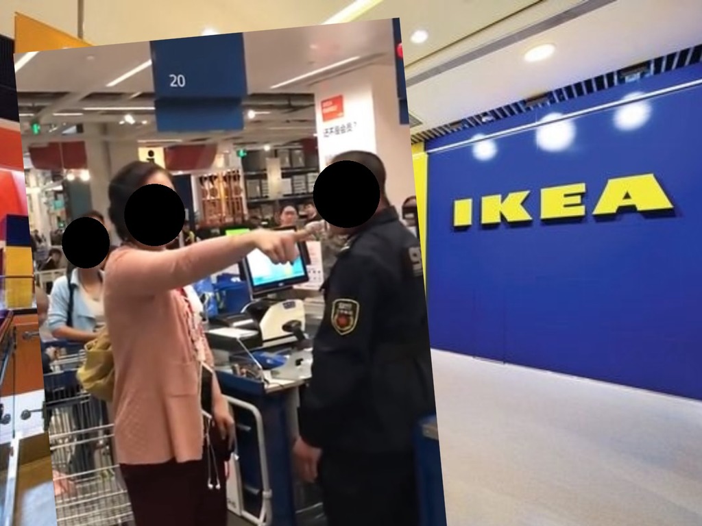 内地女因 IKEA 不賣傘暴打保安洩憤！網民：扮精神病？