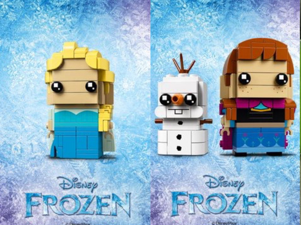 《冰雪奇緣》Elsa Anna 化身方塊 LEGO Brickheadz！