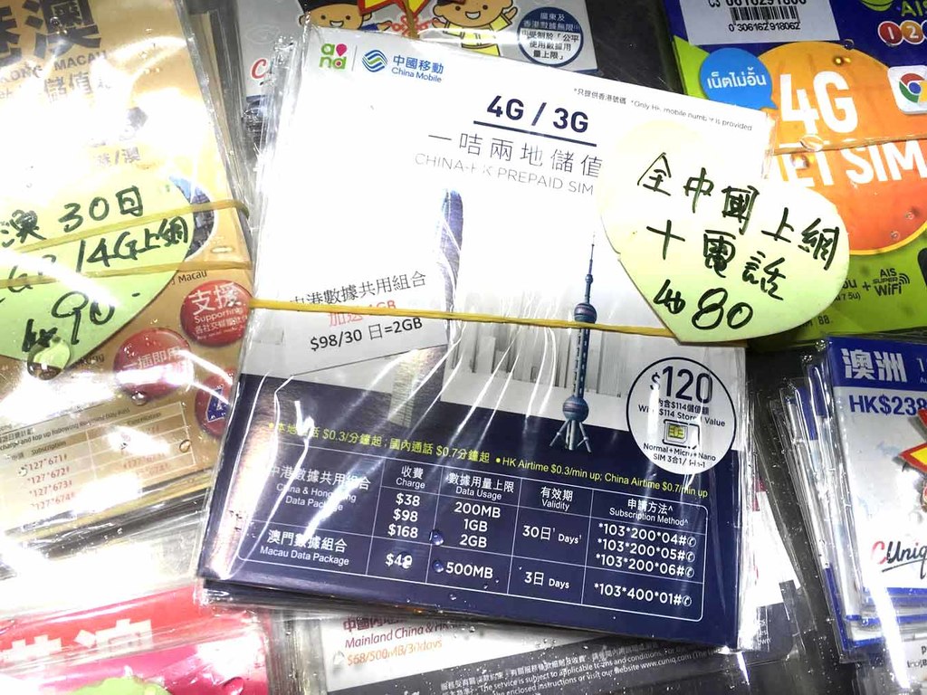 HK$80／月 CMHK「一卡兩地」4G 2GB＋通話