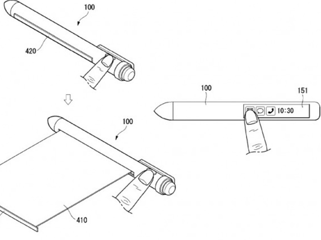 LG 手寫筆可伸縮採捲軸設計申請專利  代替手機勁過 S Pen？