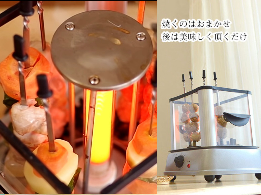 日本 Thanko 迷你家庭串燒機！無油煙超乾淨