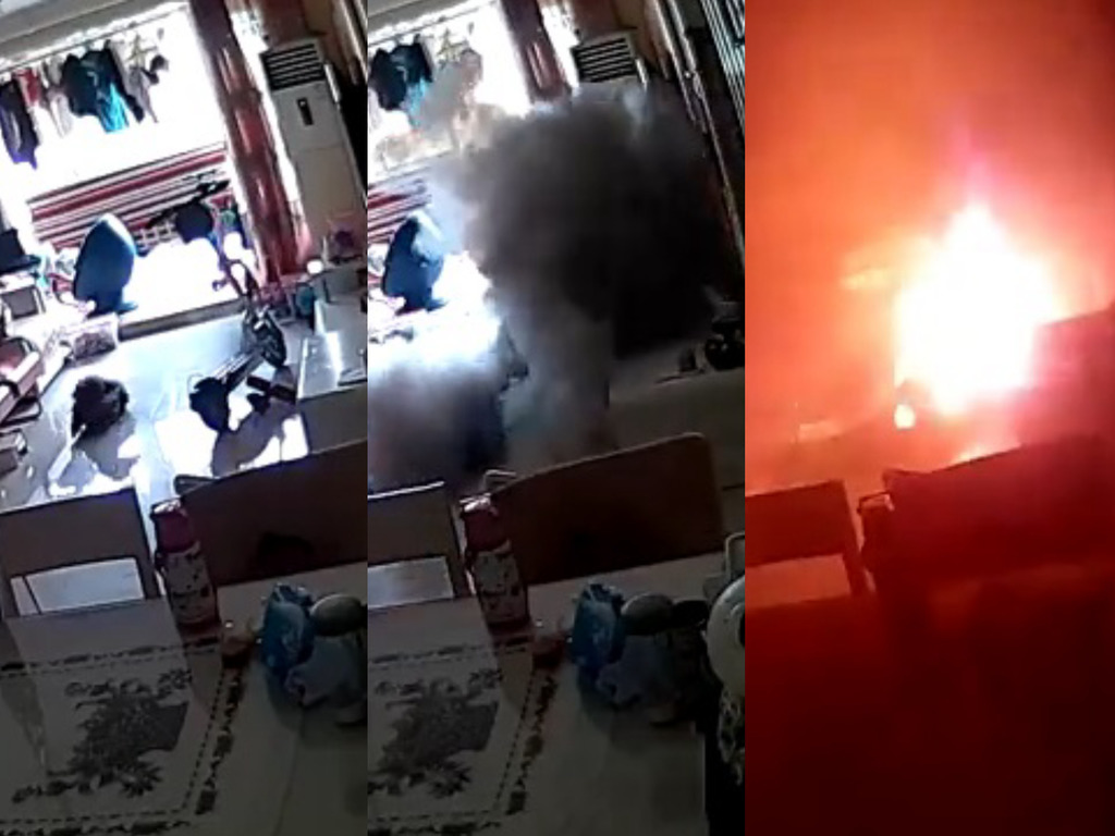 「風火輪」充電爆炸影片爆光！網民：中國製係會爆炸