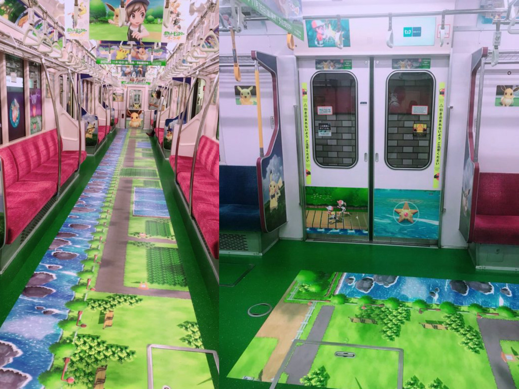東京期間限定 PKM 電車！為 Switch《Pokemon Lets go》宣傳