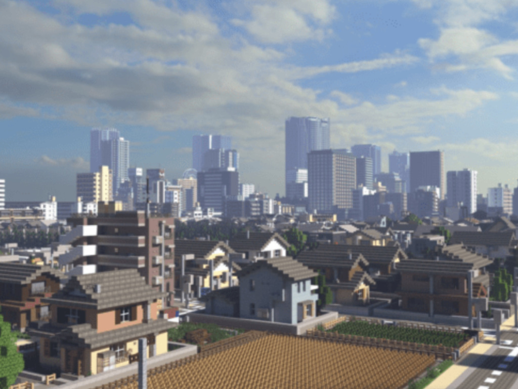 Minecraft 團隊花 5 年砌日本城市！遠看分不清真與假