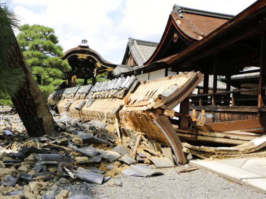 颱風飛燕重創京都奈良 神社文化遺產損毀嚴重