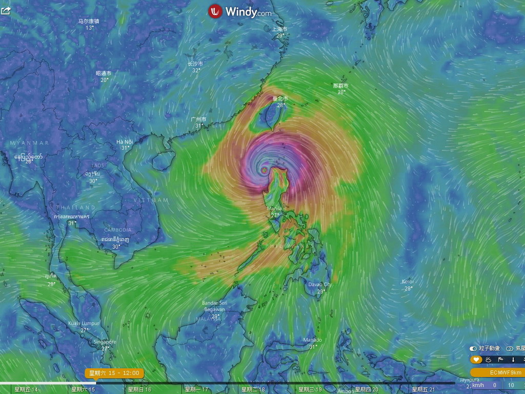 Windy 天氣預報 App 打風必備  即時知颱風最新動向