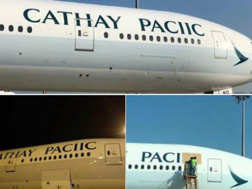 國泰航空驚現「期間限定」777 機隊外觀  網民：請咗鍾樹根噴油？