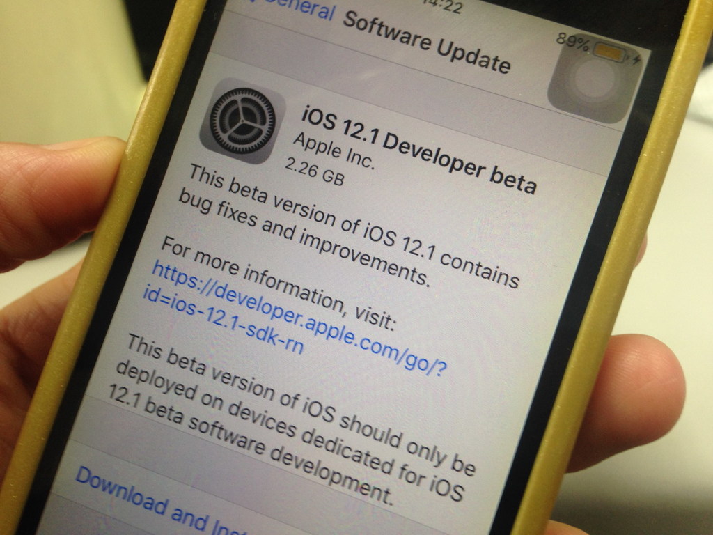 《iOS 12.1 Beta 1》釋出！比正式版更流暢