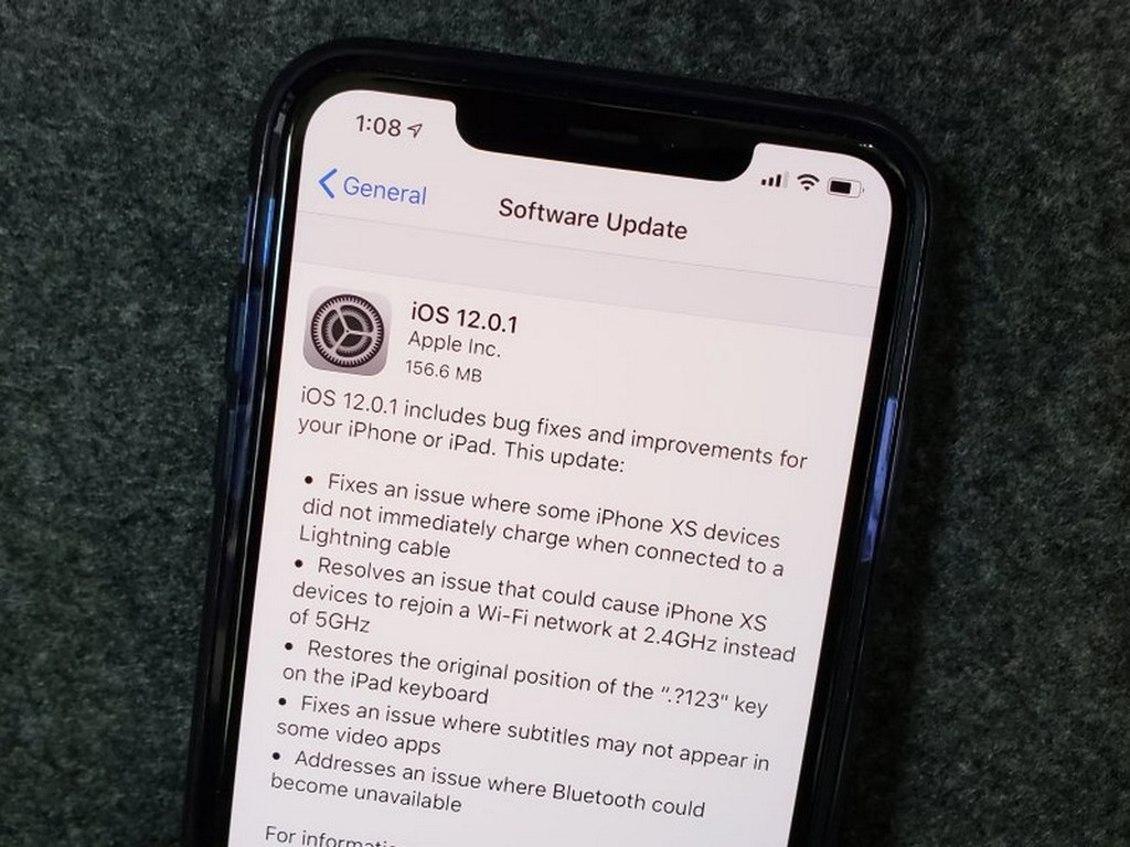 iOS 12.0.1 推送！修復 6 大重點問題