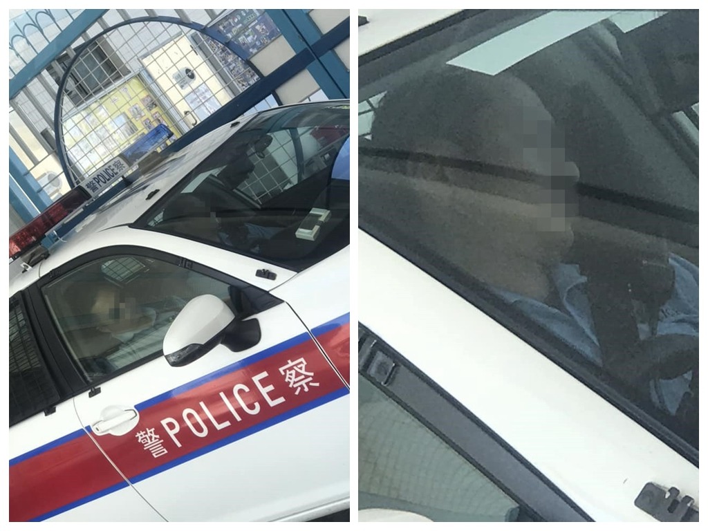 兩警員疑在警車睡覺被拍！網民：不省人事要報警