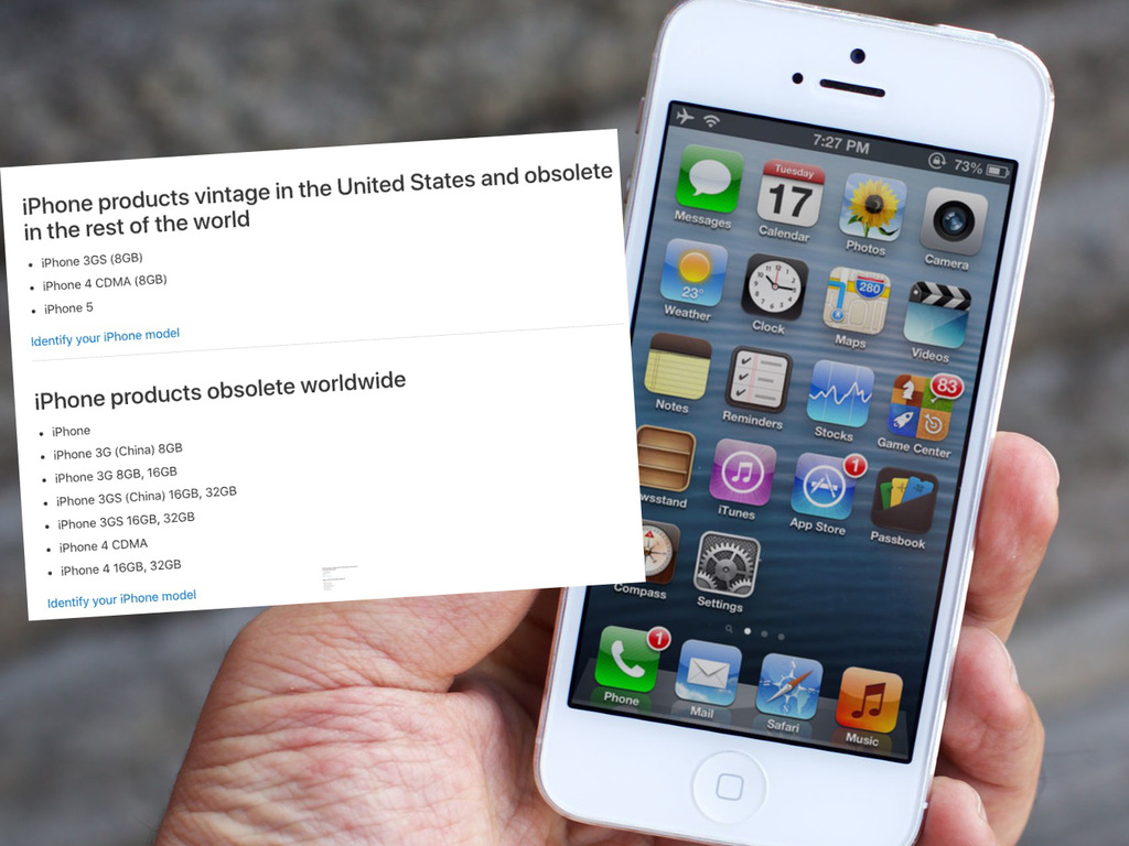 iPhone 5 被 Apple 列爲「過時產品」！網民：時代眼淚