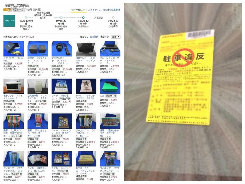 京都警方追罰款新招  充公動漫模型遊戲機拍賣