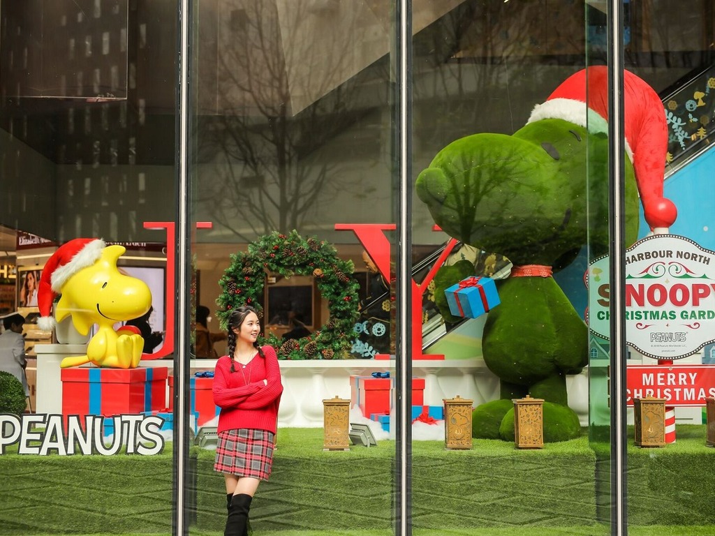 北角匯 Snoopy 聖誕花園登場！《花生漫畫》角色大玩園藝