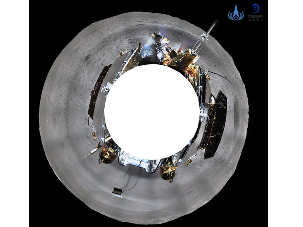 中國「嫦娥四號」探測器成功登月 完成月球 360 度環拍 發布史上首張月球背面全景圖片