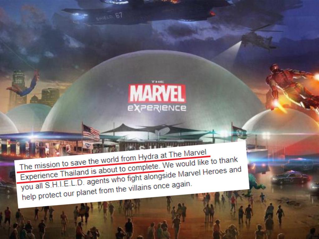 泰國 Marvel 主題館開半年即玩完！1 月底正式結業