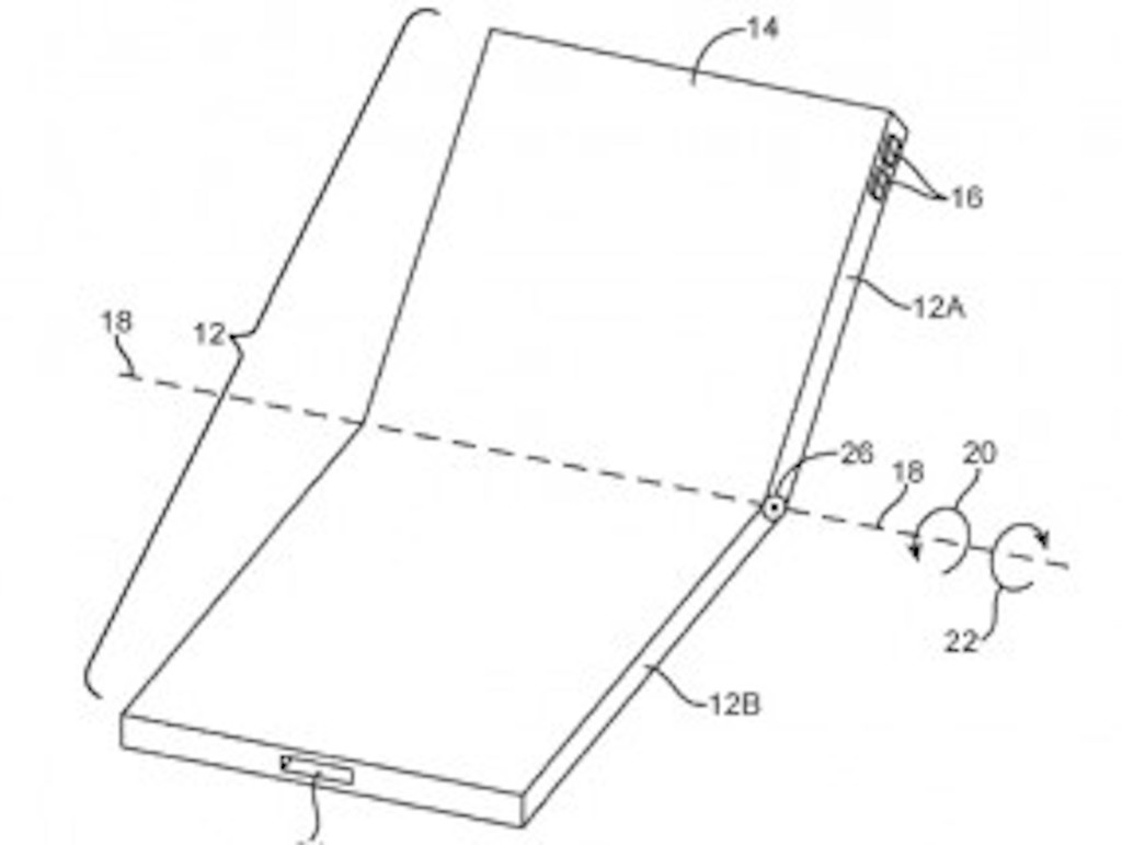 Apple 摺屏 iPhone 專利圖曝光