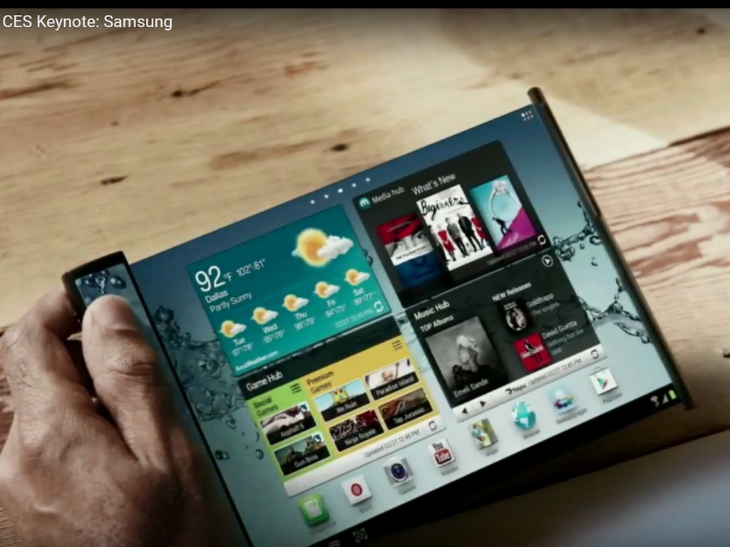 Samsung Fold 很震撼嗎？可捲起的OLED 平板及電視機未登場呢！