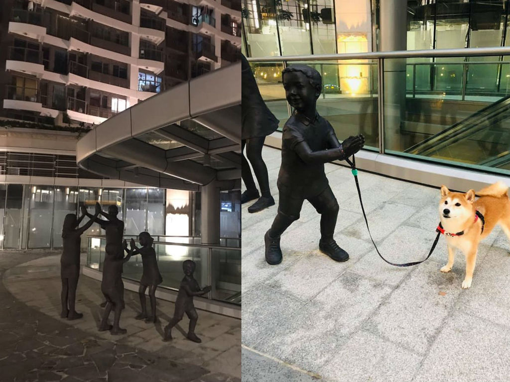 屋苑擺詭異「一家五口」雕像!網民:欠 13 個變 18 銅人