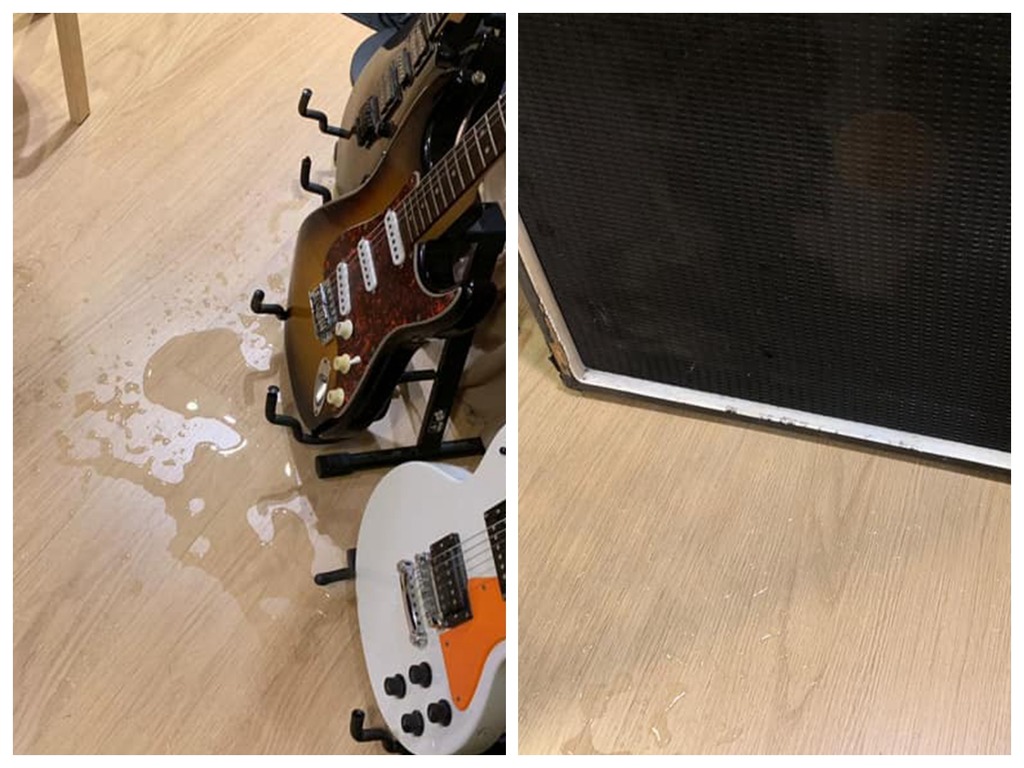 租 Band 房玩水弄濕器材施然離開!網民:應報警告刑毀