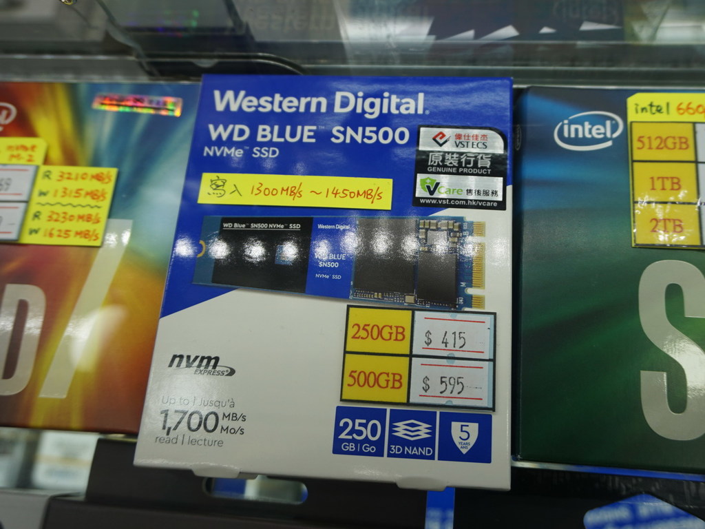 WD 加推 Blue SN500！   平價 NVMe SSD 大混戰