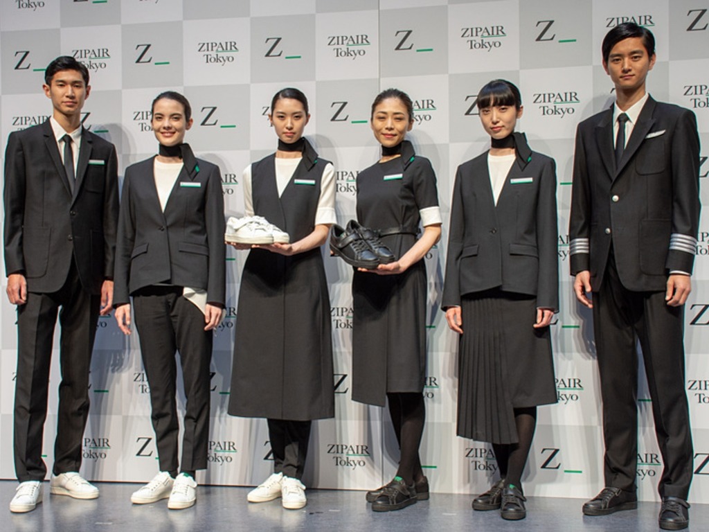 JAL 新廉航 ZIPAIR Tokyo 制服及飛機外觀公布！潮着 Novesta 球鞋上班