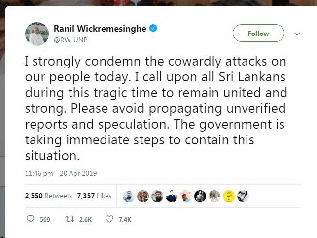 斯里蘭卡爆炸後禁用社交媒體