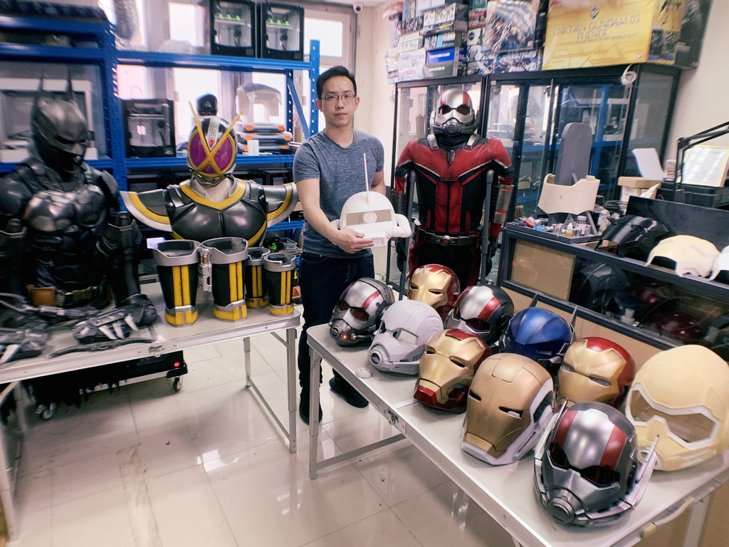 【專訪】玩 Cosplay 玩到變 3D 打印達人！決心打印全系列 Ironman 頭盔