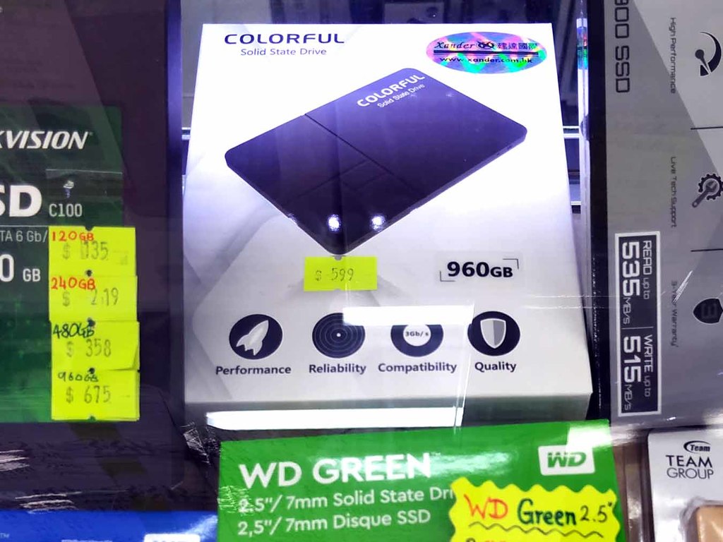 HK＄600 有找！960GB SSD 創新低價