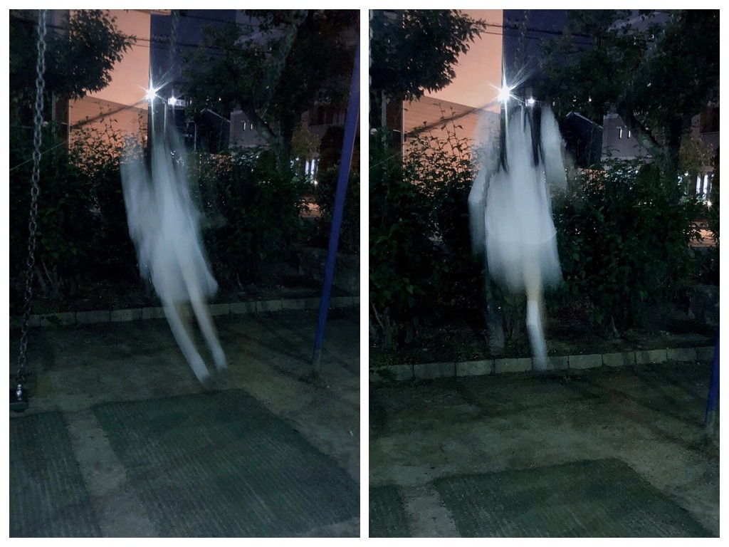 玩盪鞦韆變拍靈異相片 網民大笑:記憶卡送到寺院火化較好