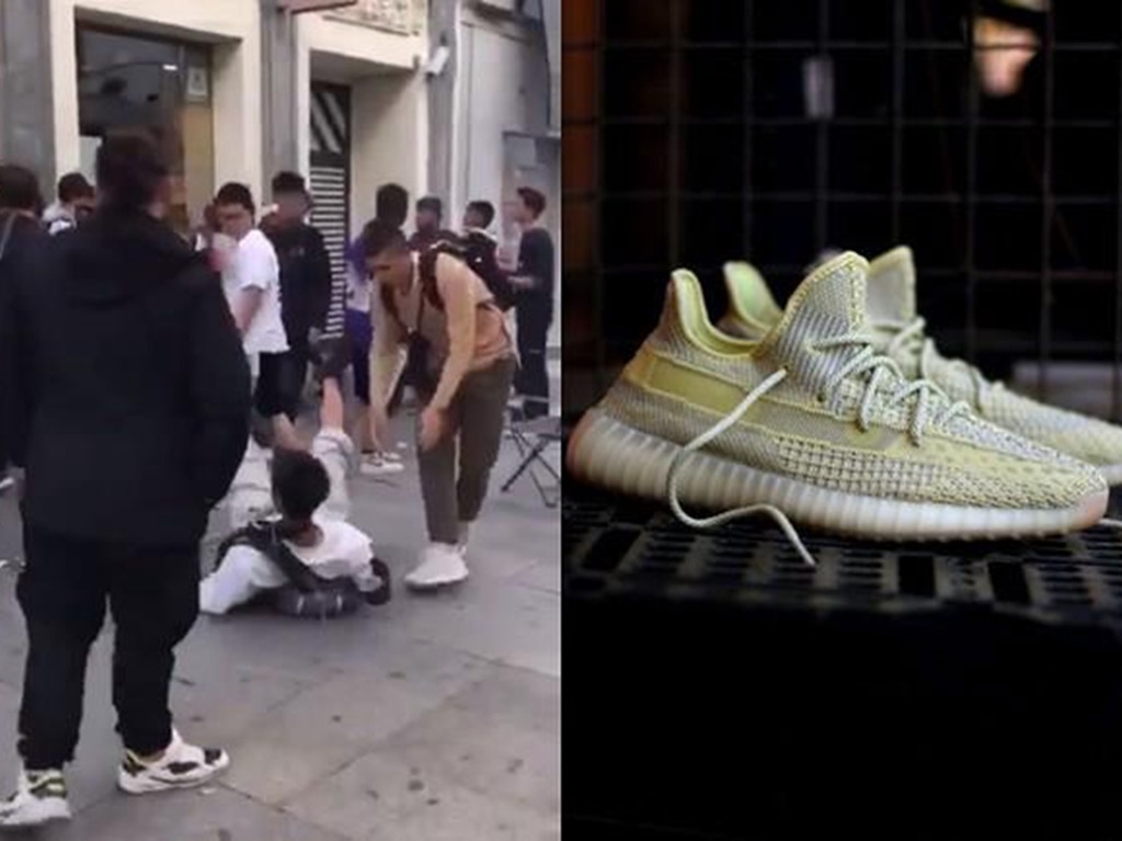 西班牙搶購 Adidas 限定版潮鞋  中國人插隊引發街頭混戰