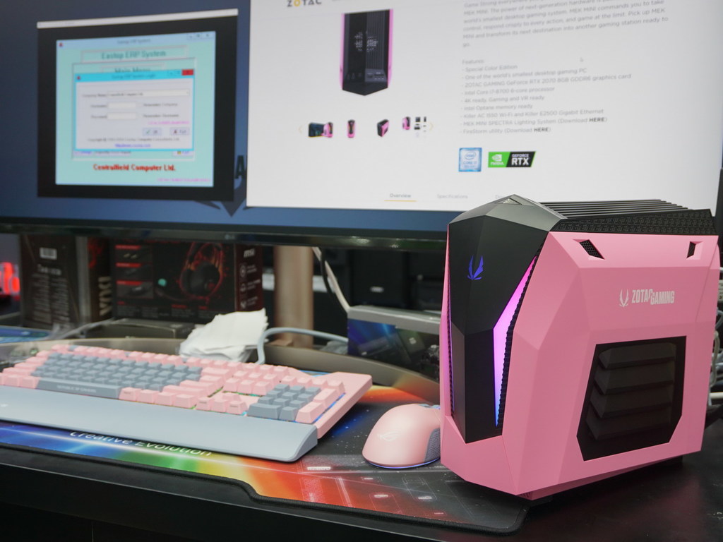 冧女神機！  粉紅迷你 Gaming PC 現身腦場