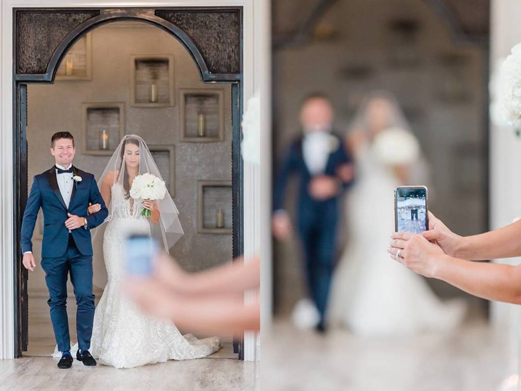 婚禮攝影師公審賓客手機擋鏡頭！寄語：停止用手機觀賞婚禮