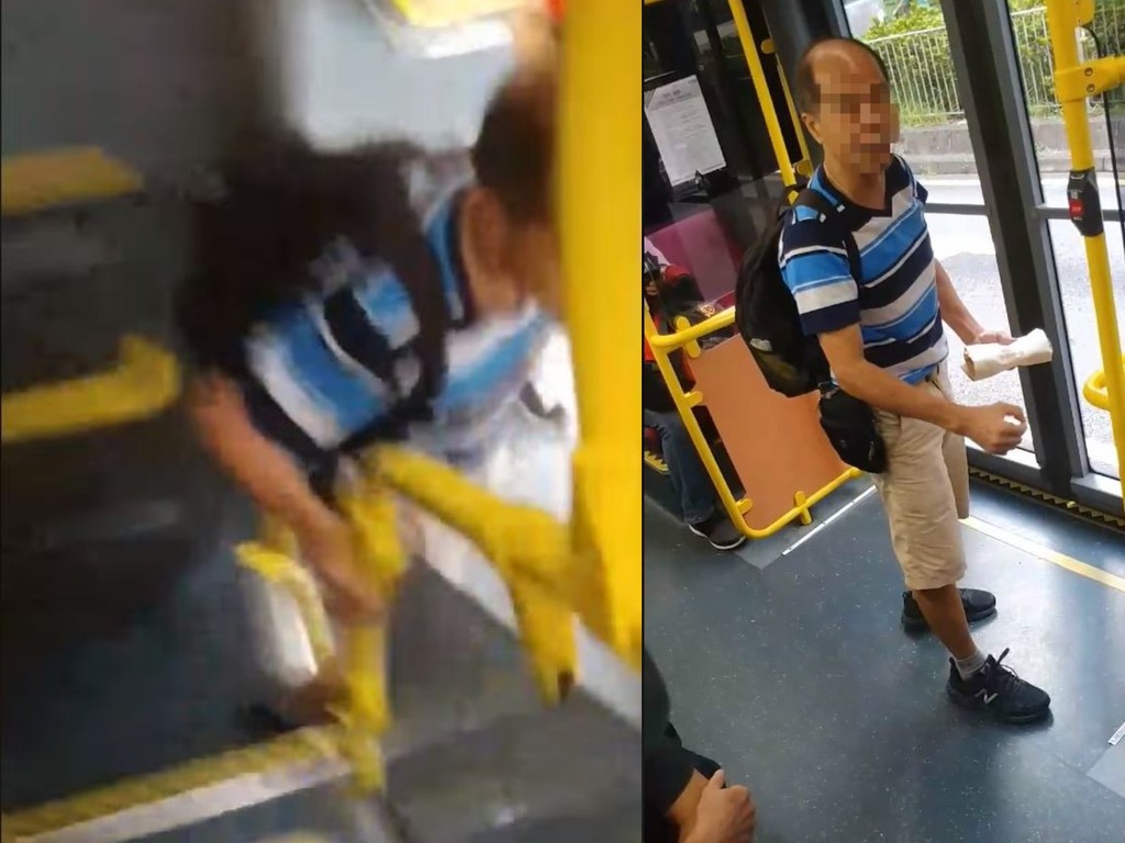 巴士上發呆錯失下車機會 無理大叔反怪他人阻塞【有片睇】