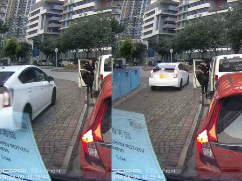 私家車疑「避車」駛上行人路  網民嘲：快人步理想達到！