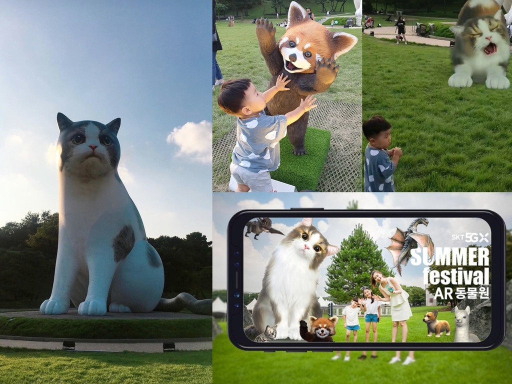 首爾期間限定「AR 動物園」  任拍虛擬動物＋10 米高吹氣喵星人