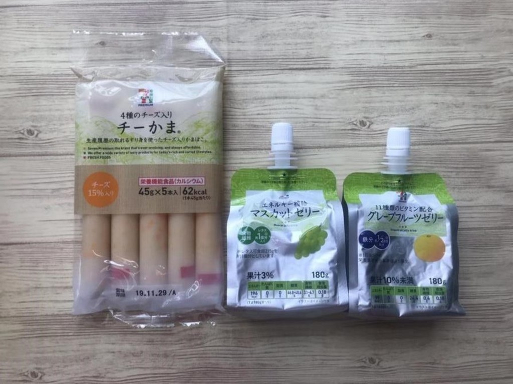 【試食】7-Eleven 日本直送人氣小吃  0％ 脂肪啫喱飲料＋芝士魚肉腸