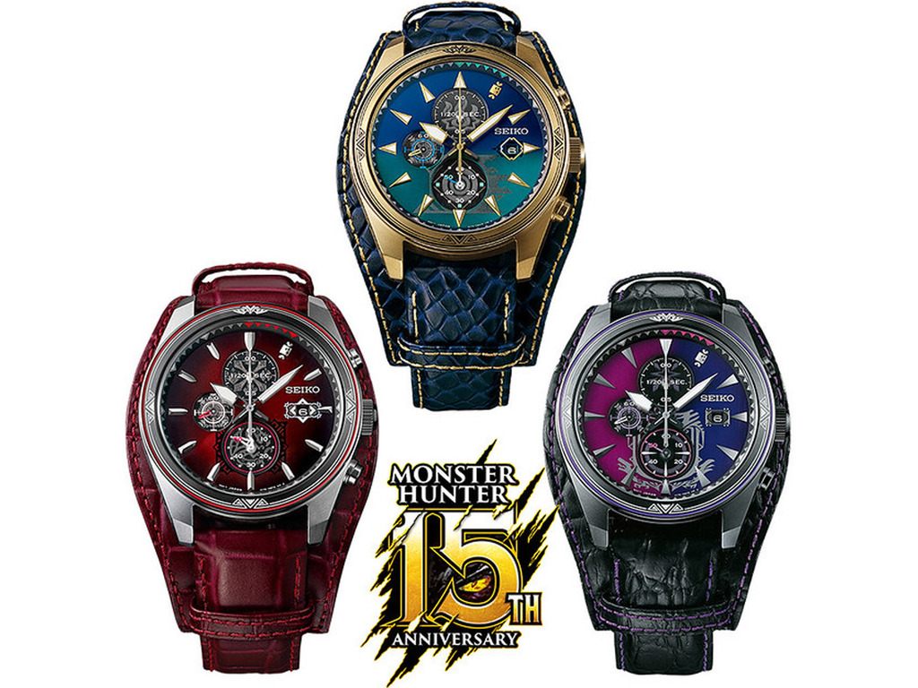 Monster Hunter 魔物獵人系列 15 周年  聯乘 SEIKO 推出「芒亨精工手錶」