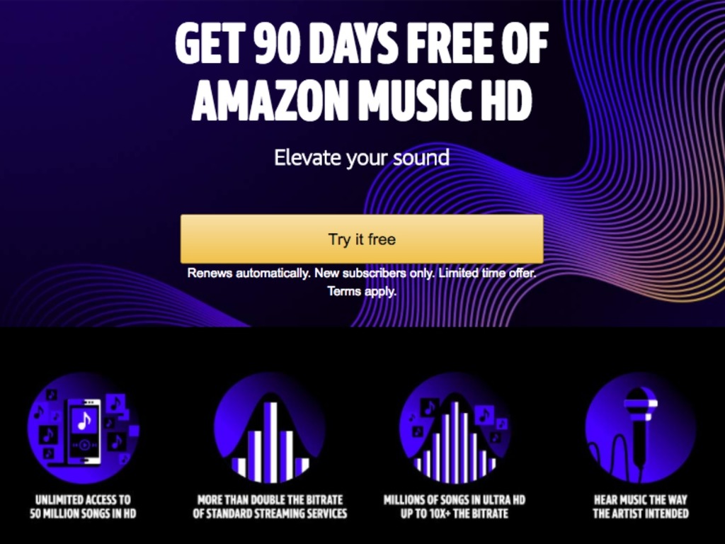 Amazon Music HD 高清串流音樂平台上線  細聽逾 5000 萬首無損歌曲