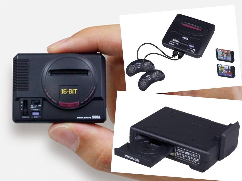 SEGA 迷你 Mega Drive 扭蛋超過癮！有得放碟插卡帶