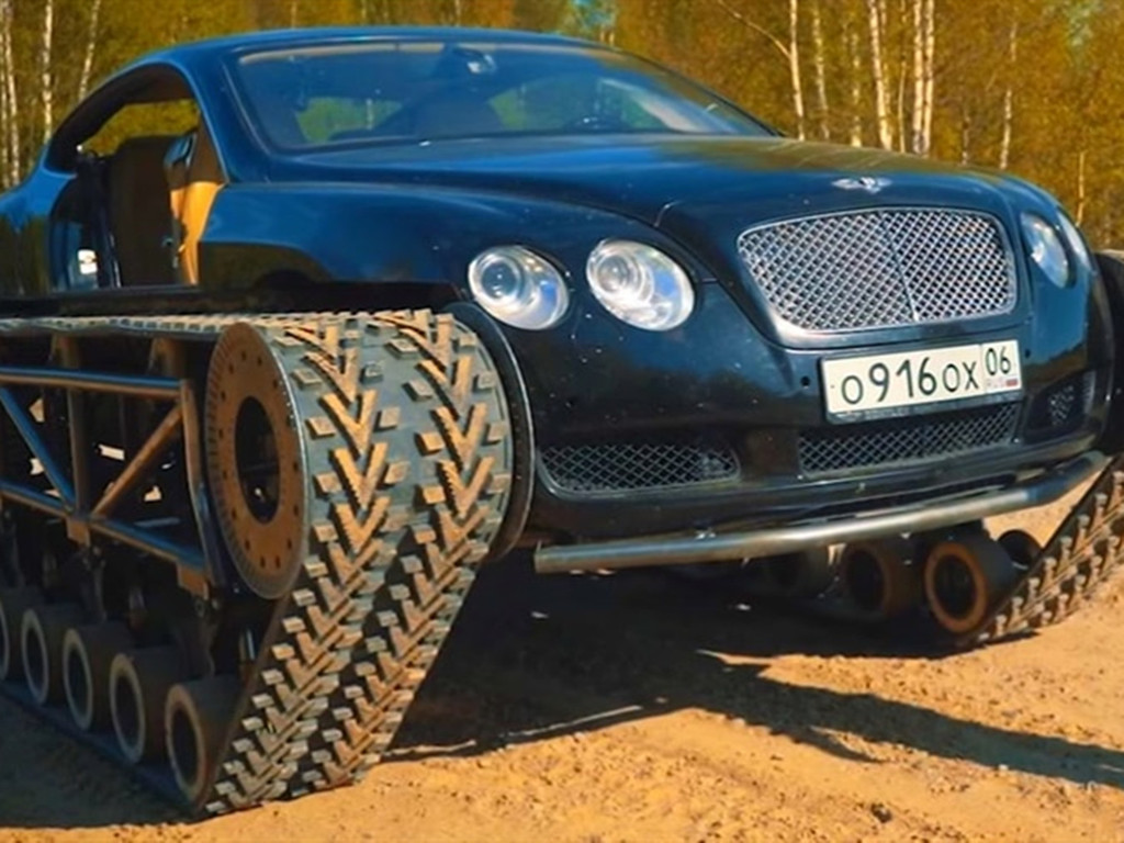 【e＋車路事】俄國瘋狂改裝企劃 報廢 Bentley 變身坦克（有片睇）