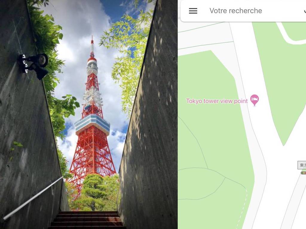 網民分享拍攝東京鐵塔「無敵靚位」！教你在 Google Maps 搵秘點