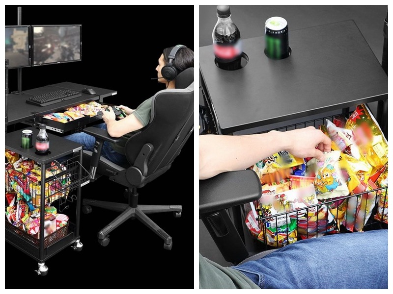 打機專用零食架  不怕打翻飲品落 keyboard 