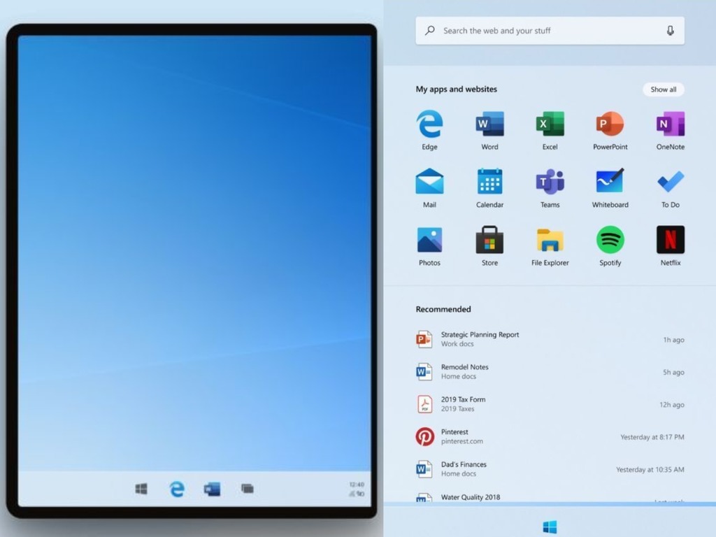 Windows 10X 介面設計曝光  iPadOS．Android 混血兒？