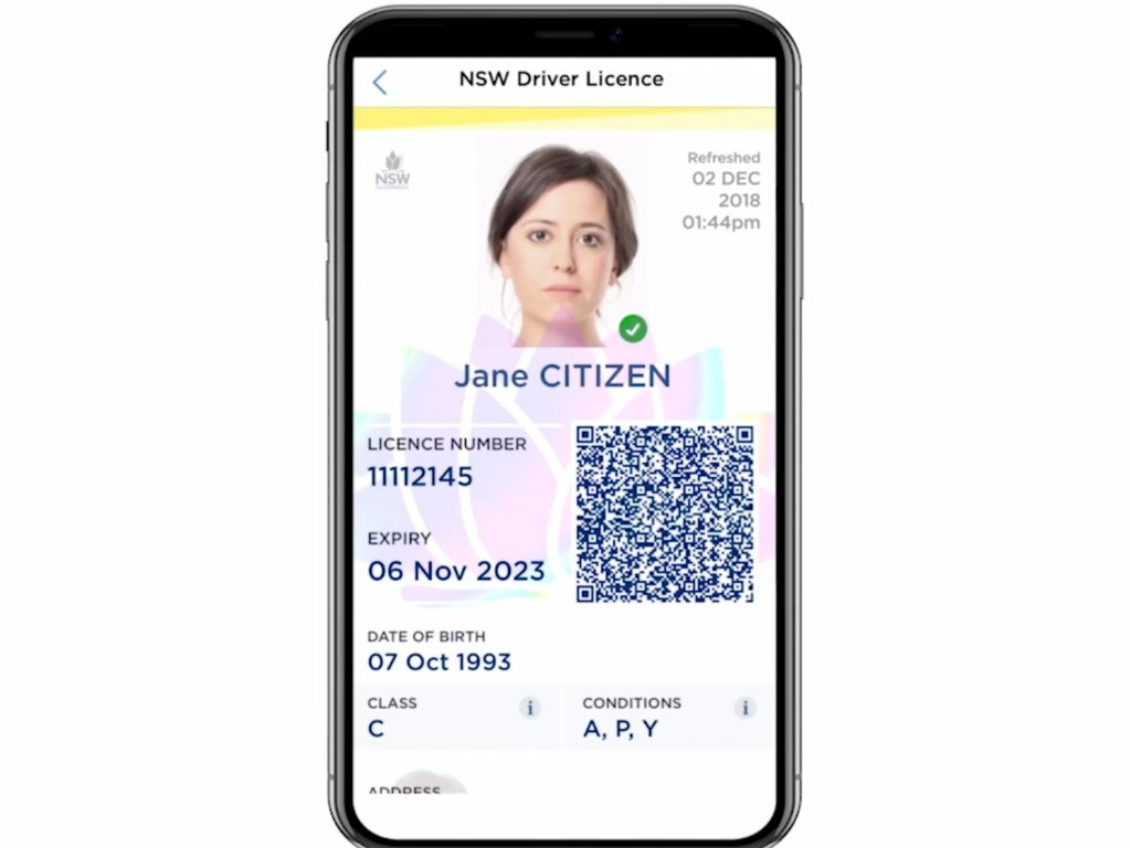 澳洲新南威爾士州  容許市民以手機出示身份證明文件