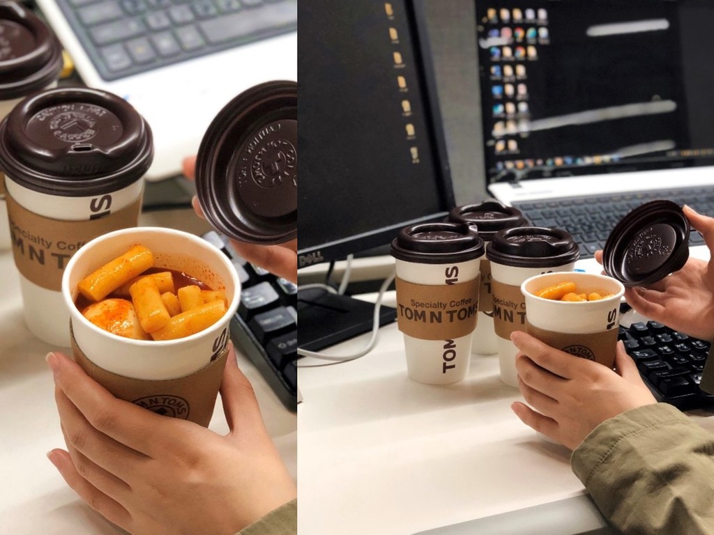 韓國便利店延續「咖啡文化」？辣炒年糕裝入咖啡杯出售